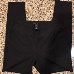 WHBM Size Large black riding type pants